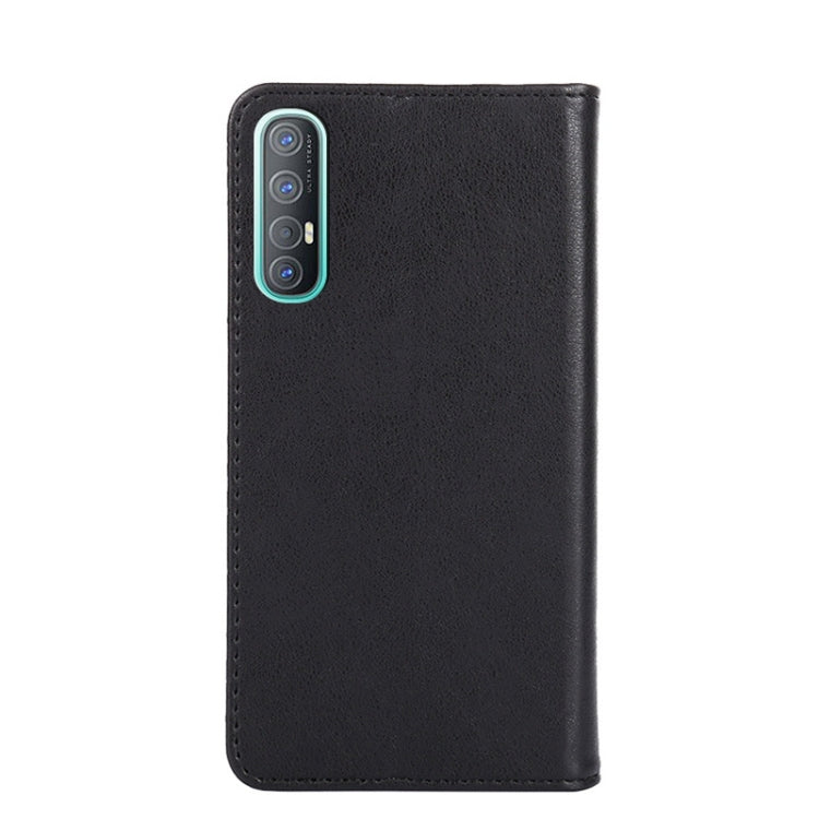 For OPPO Reno3 Pro Non-Magnetic Retro Texture Horizontal Flip Leather Phone Case