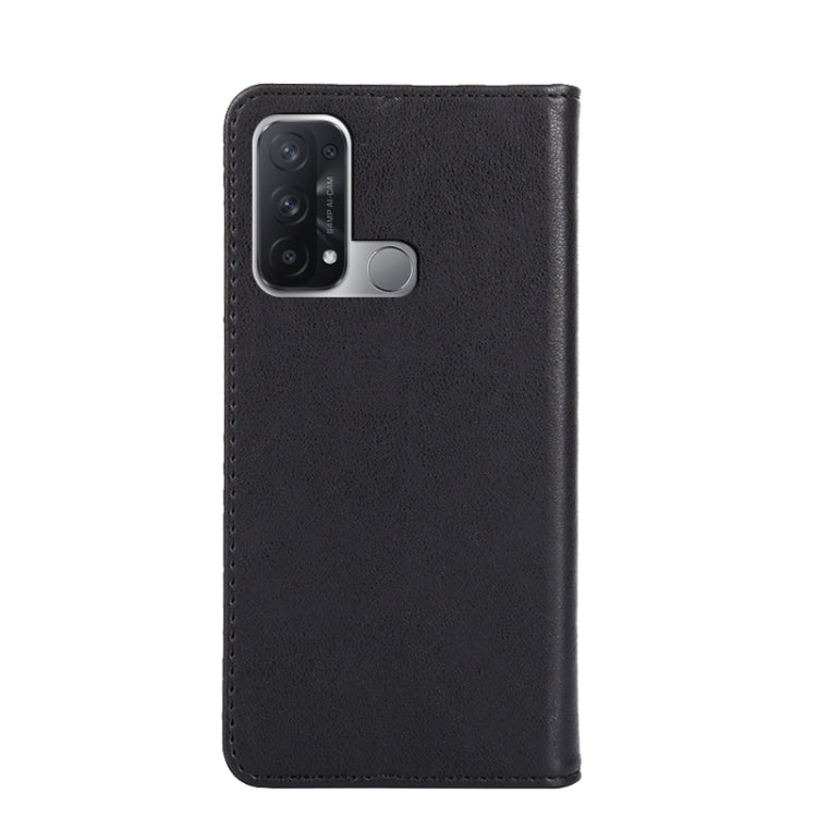 For OPPO Reno5 A Non-Magnetic Retro Texture Horizontal Flip Leather Phone Case