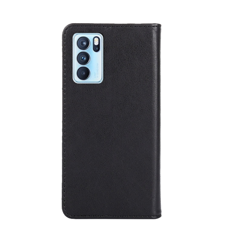 For OPPO Reno6 Pro Non-Magnetic Retro Texture Horizontal Flip Leather Phone Case