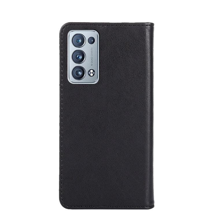 For OPPO Reno6 Pro+ 5G Non-Magnetic Retro Texture Horizontal Flip Leather Phone Case