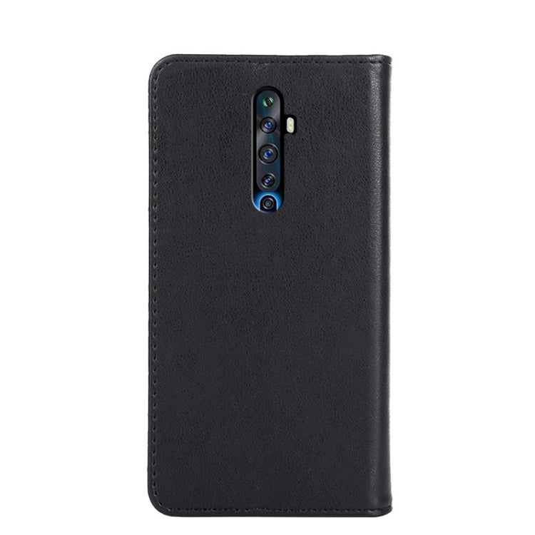 For OPPO Reno2 Z / Reno2 F Non-Magnetic Retro Texture Horizontal Flip Leather Phone Case