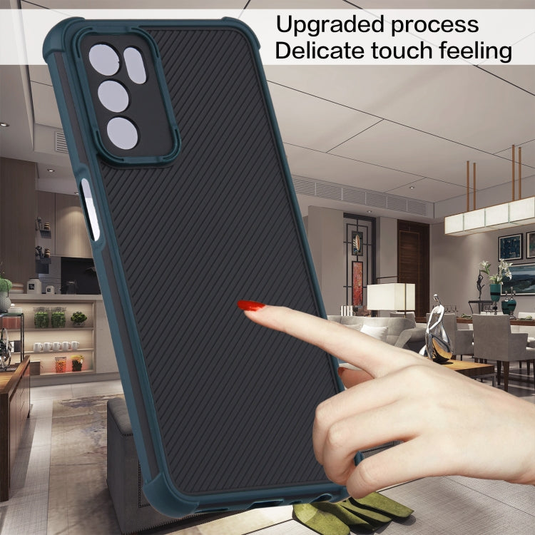 For OPPO A16/A16s/A53s 5G/A55 5G Eagle Eye Armor Dual-color TPU + PC Phone Case