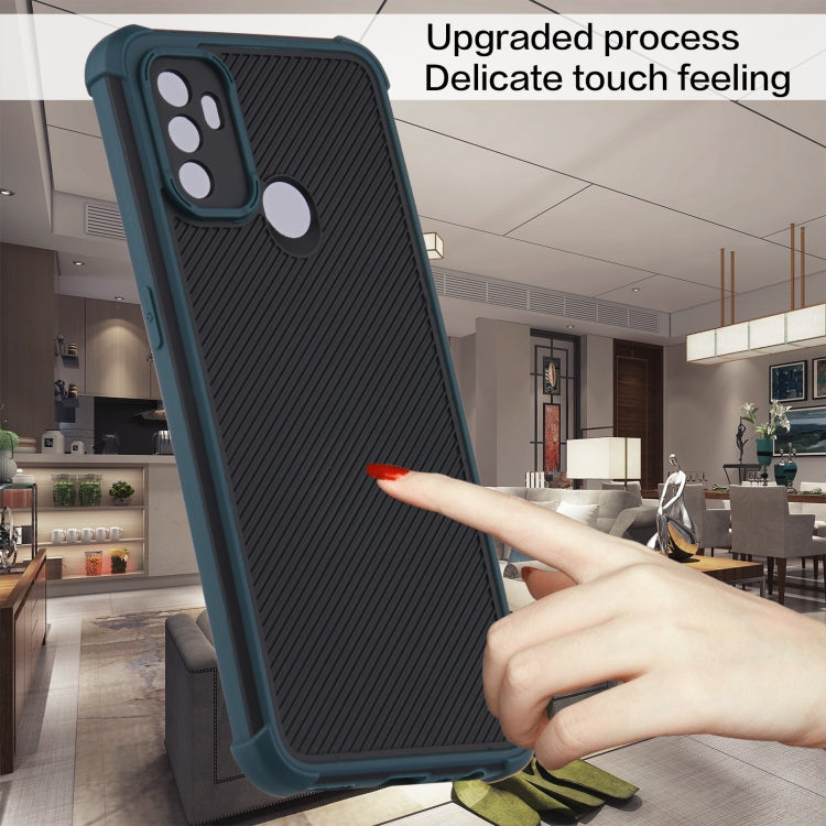 For OPPO A53/A32/A33/A53s 4G Eagle Eye Armor Dual-color TPU + PC Phone Case