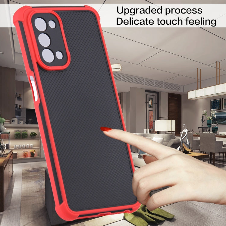 For OPPO A54 5G/A74 5G/A93 5G Eagle Eye Armor Dual-color TPU + PC Phone Case