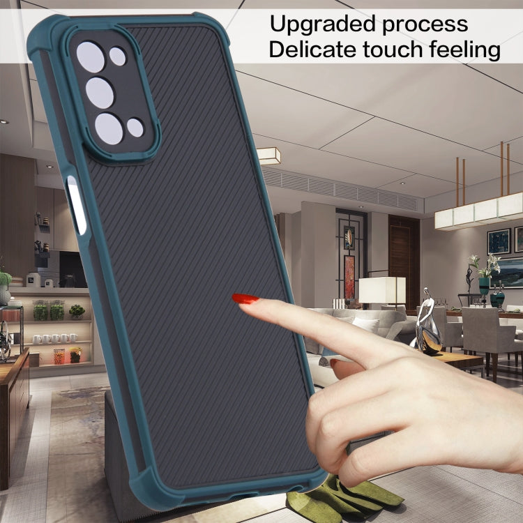 For OPPO A54 5G/A74 5G/A93 5G Eagle Eye Armor Dual-color TPU + PC Phone Case