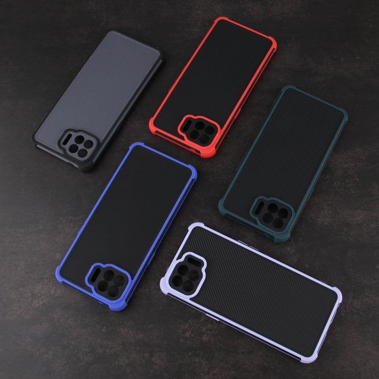 For OPPO F17 Pro / A93 / Reno4 F Eagle Eye Armor Dual-color TPU + PC Phone Case