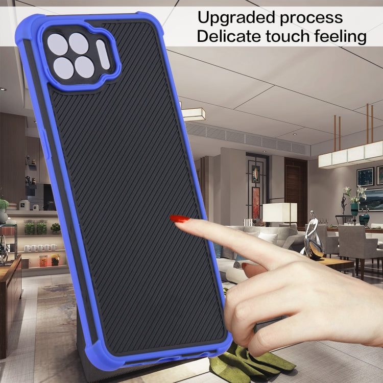 For OPPO F17 Pro / A93 / Reno4 F Eagle Eye Armor Dual-color TPU + PC Phone Case