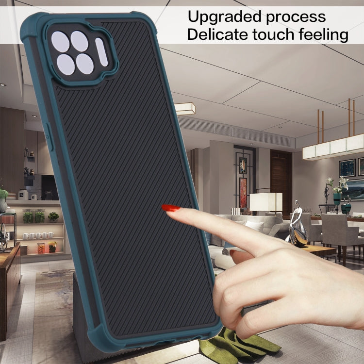 For OPPO F17 Pro / A93 / Reno4 F Eagle Eye Armor Dual-color TPU + PC Phone Case