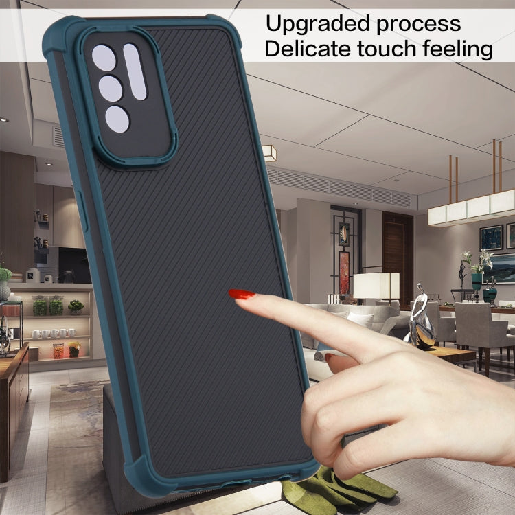 For OPPO F19 Pro+ 5G/Reno5 Z 5G/A94 5G/Reno6 Z Eagle Eye Armor Dual-color TPU + PC Phone Case