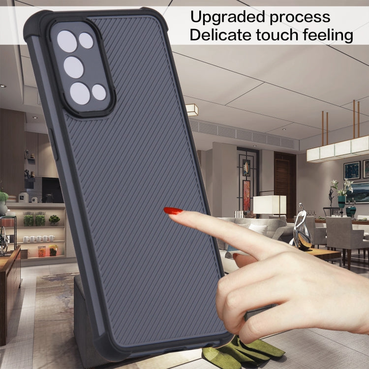 For OPPO Reno5 Eagle Eye Armor Dual-color TPU + PC Phone Case