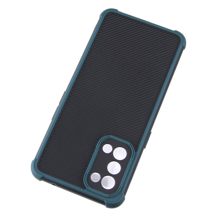 For OPPO Reno5 Eagle Eye Armor Dual-color TPU + PC Phone Case