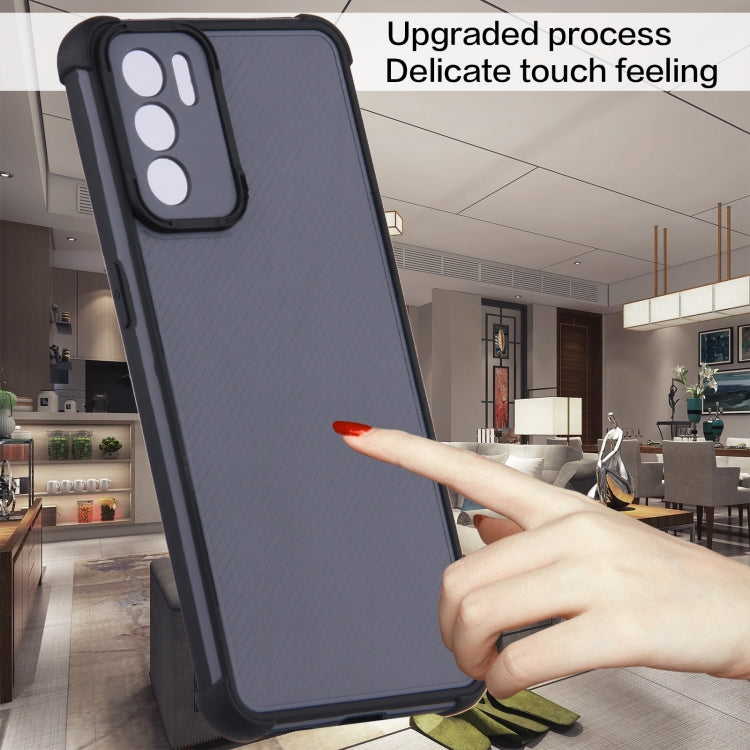 For OPPO Reno6 5G Eagle Eye Armor Dual-color TPU + PC Phone Case