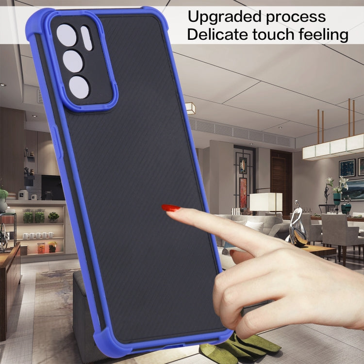 For OPPO Reno6 5G Eagle Eye Armor Dual-color TPU + PC Phone Case