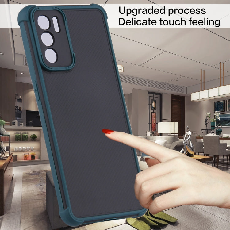 For OPPO Reno6 5G Eagle Eye Armor Dual-color TPU + PC Phone Case