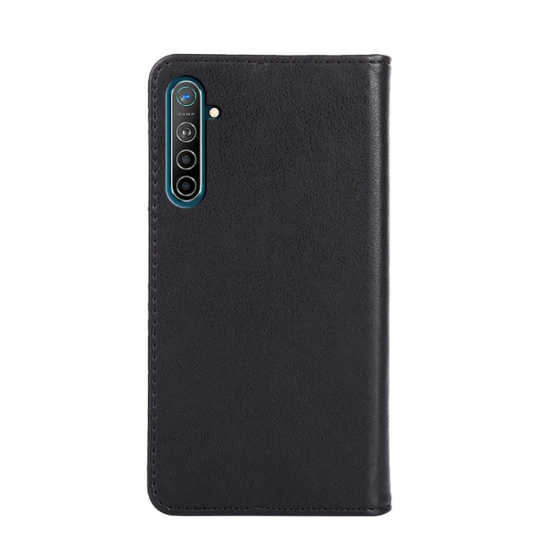 For OPPO K5 / Realme XT / Realme X2 Non-Magnetic Retro Texture Horizontal Flip Leather Phone Case