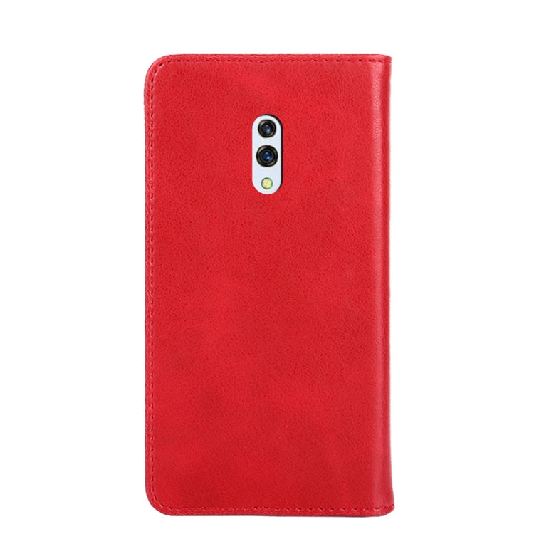 For OPPO Realme X / K3 Non-Magnetic Retro Texture Horizontal Flip Leather Phone Case