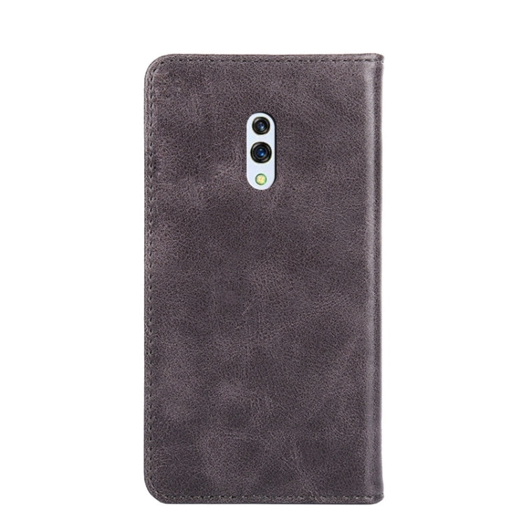For OPPO Realme X / K3 Non-Magnetic Retro Texture Horizontal Flip Leather Phone Case