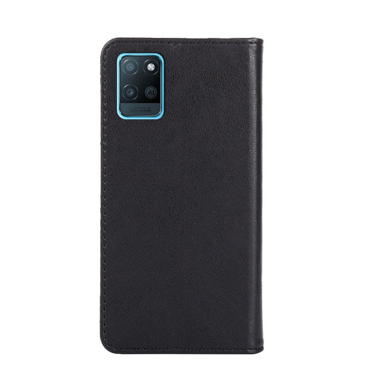 For OPPO Realme V11 5G Non-Magnetic Retro Texture Horizontal Flip Leather Phone Case