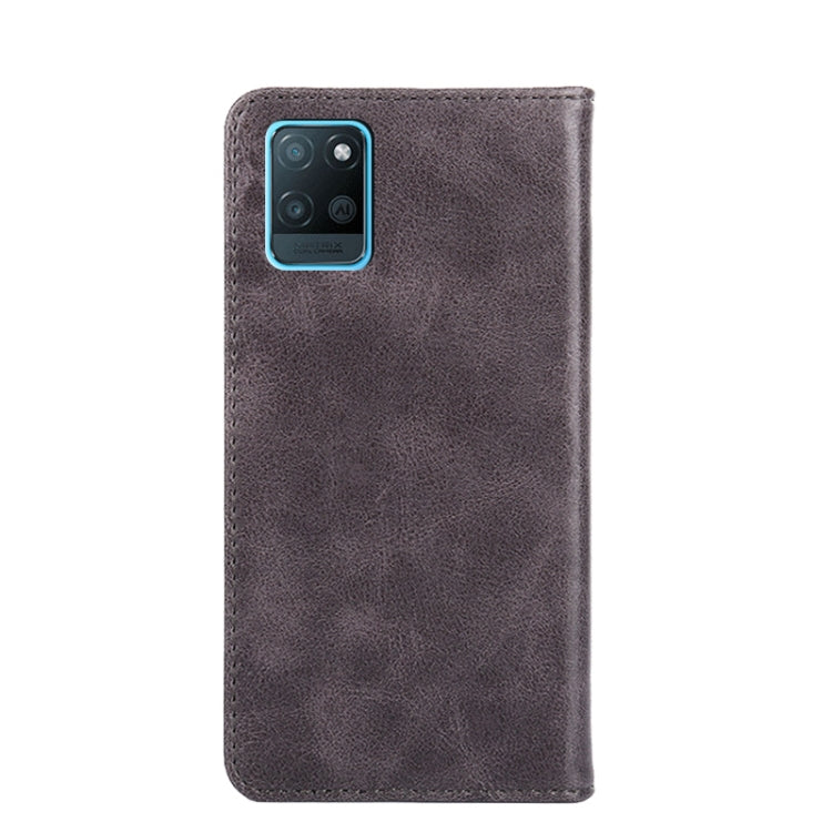 For OPPO Realme V11 5G Non-Magnetic Retro Texture Horizontal Flip Leather Phone Case