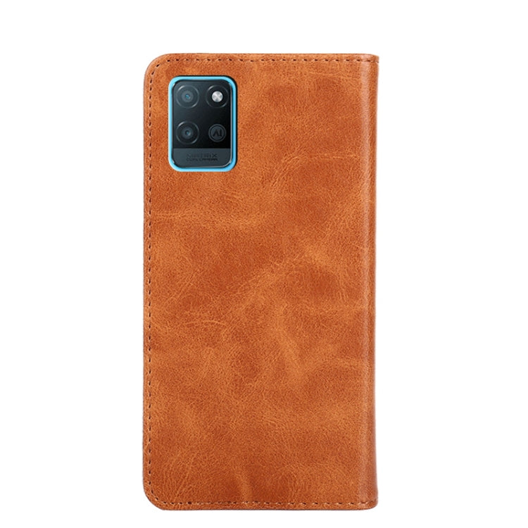 For OPPO Realme V11 5G Non-Magnetic Retro Texture Horizontal Flip Leather Phone Case