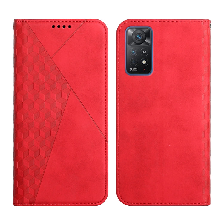 For Xiaomi Redmi Note 11 Pro International Version Diamond Splicing Skin Feel Magnetic Leather Phone Case