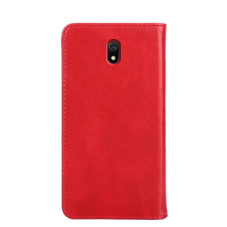 For Xiaomi Redmi 8A Non-Magnetic Retro Texture Leather Phone Case
