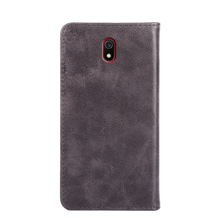 For Xiaomi Redmi 8A Non-Magnetic Retro Texture Leather Phone Case