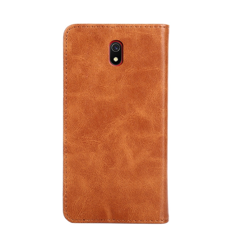 For Xiaomi Redmi 8A Non-Magnetic Retro Texture Leather Phone Case