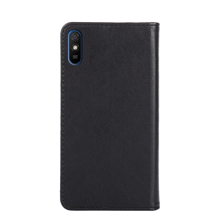 For Xiaomi Redmi 9A Non-Magnetic Retro Texture Leather Phone Case