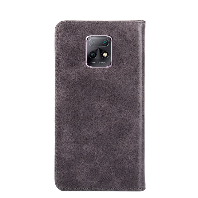 For Xiaomi Redmi 10X 5G Non-Magnetic Retro Texture Leather Phone Case