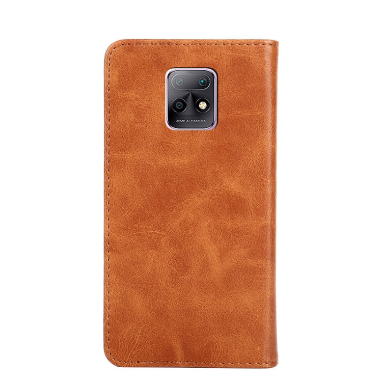 For Xiaomi Redmi 10X 5G Non-Magnetic Retro Texture Leather Phone Case