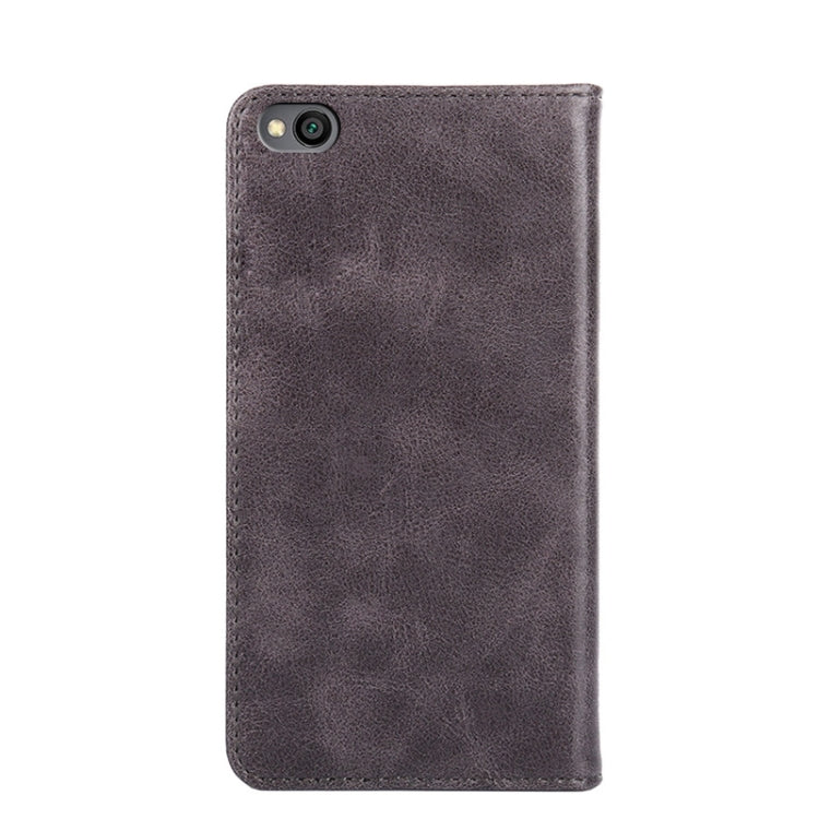 For Xiaomi Redmi Go Non-Magnetic Retro Texture Leather Phone Case