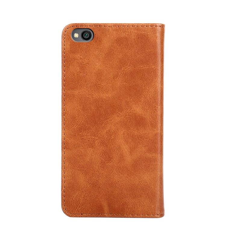 For Xiaomi Redmi Go Non-Magnetic Retro Texture Leather Phone Case