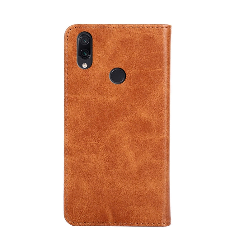 For Xiaomi Redmi Note 7 Non-Magnetic Retro Texture Leather Phone Case