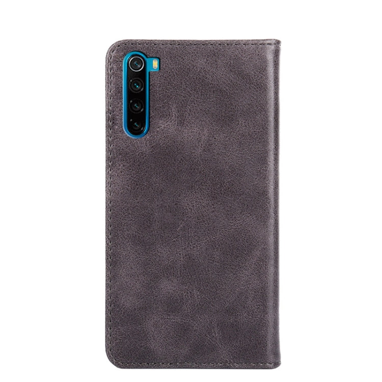 For Xiaomi Redmi Note 8 Non-Magnetic Retro Texture Leather Phone Case