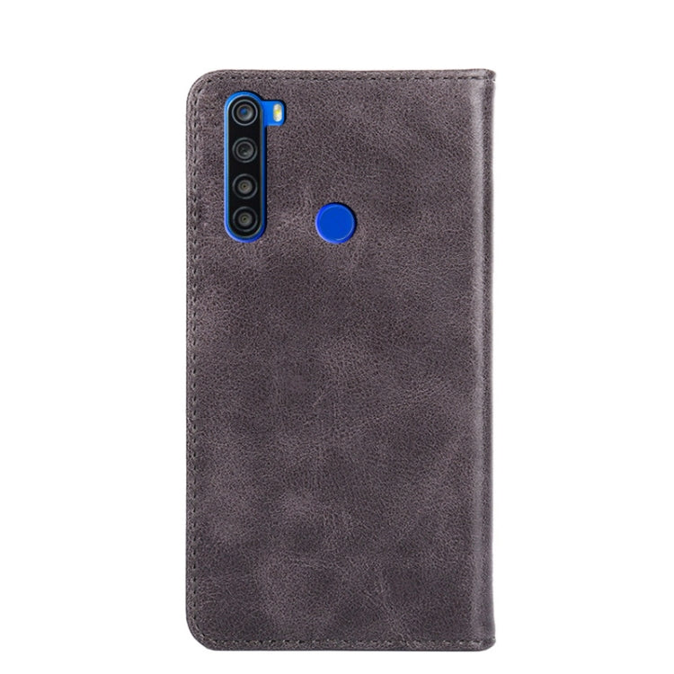 For Xiaomi Redmi Note 8T Non-Magnetic Retro Texture Leather Phone Case
