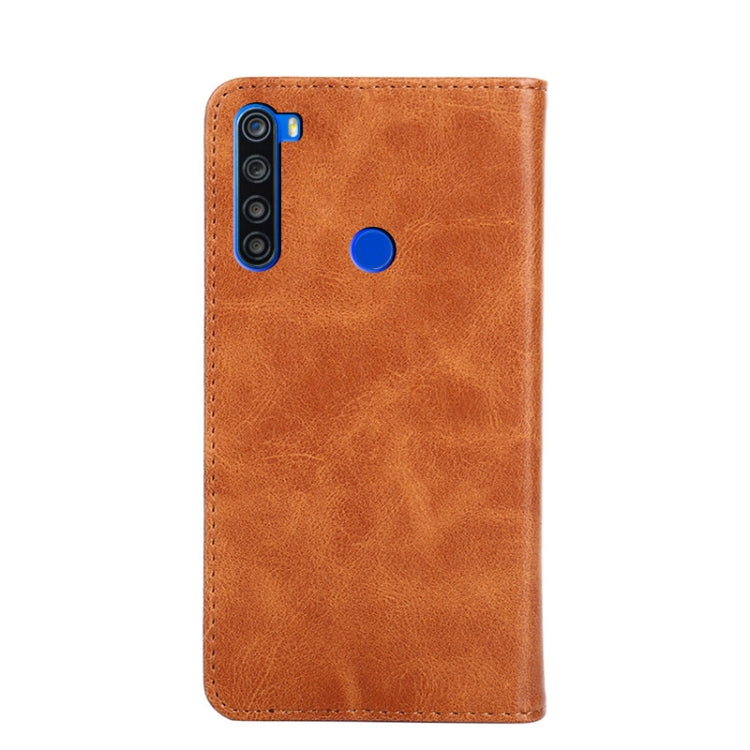 For Xiaomi Redmi Note 8T Non-Magnetic Retro Texture Leather Phone Case