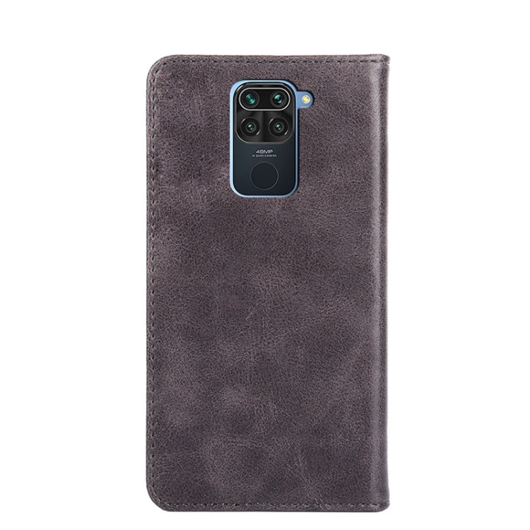 For Xiaomi Redmi Note 9 Non-Magnetic Retro Texture Leather Phone Case