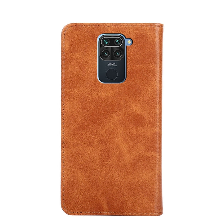 For Xiaomi Redmi Note 9 Non-Magnetic Retro Texture Leather Phone Case
