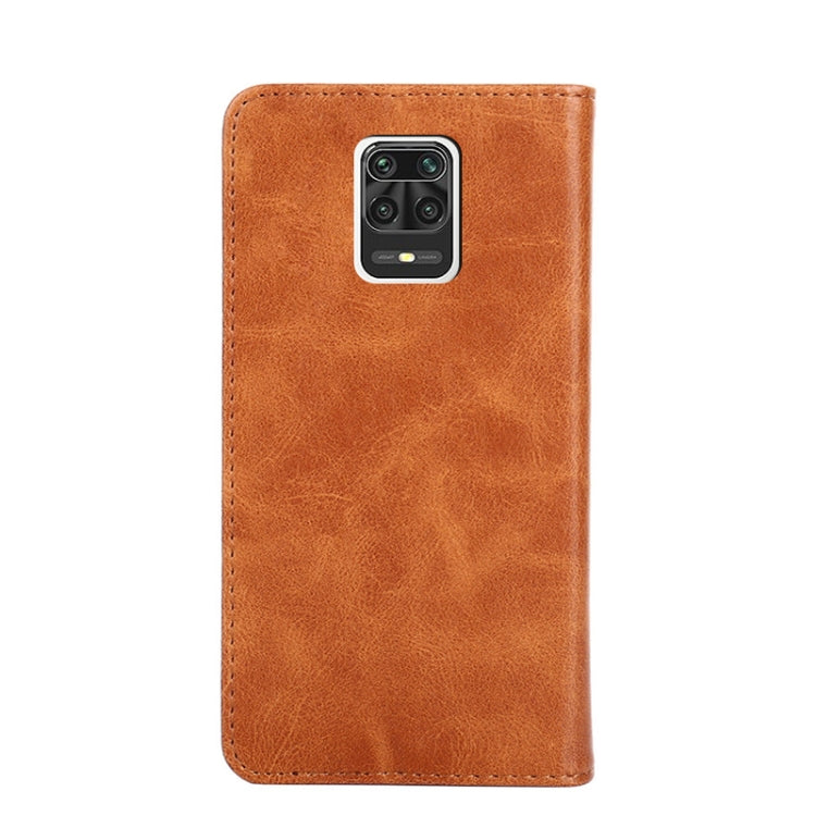 For Xiaomi Redmi Note 9S Non-Magnetic Retro Texture Leather Phone Case