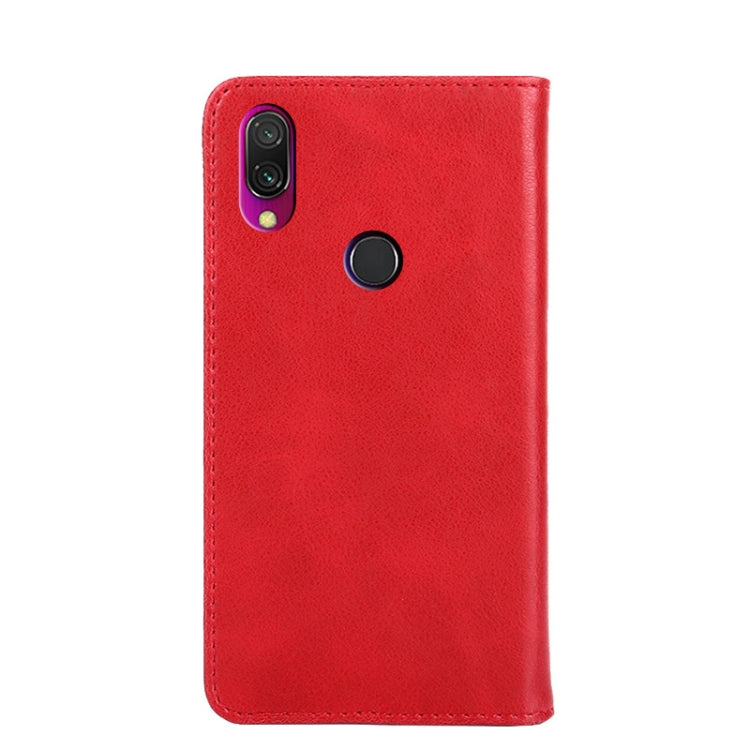 For Xiaomi Redmi 7 / Y3 Non-Magnetic Retro Texture Leather Phone Case