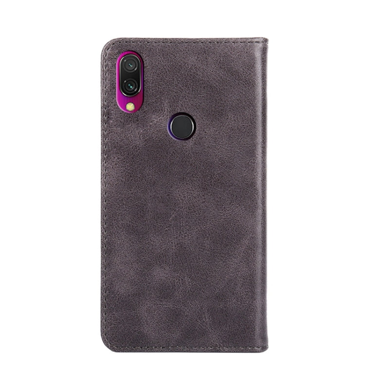 For Xiaomi Redmi 7 / Y3 Non-Magnetic Retro Texture Leather Phone Case