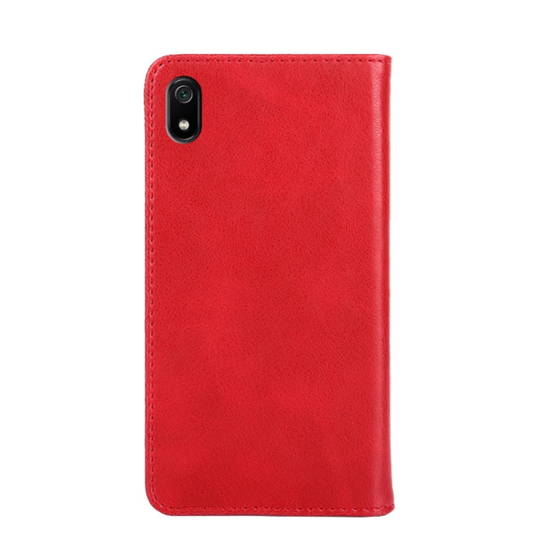 For Xiaomi Redmi 7A Non-Magnetic Retro Texture Leather Phone Case