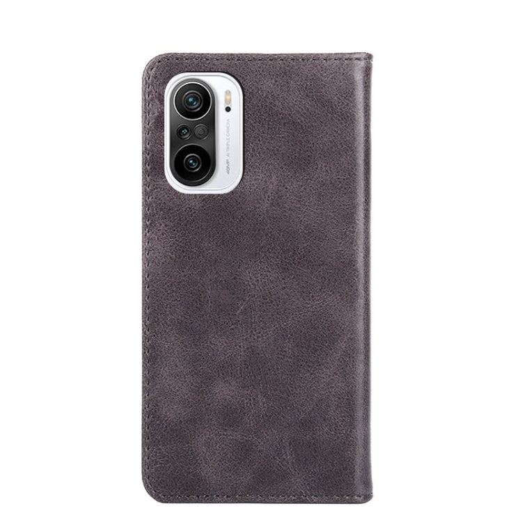 For Xiaomi Redmi K40 / K40 Pro Non-Magnetic Retro Texture Leather Phone Case
