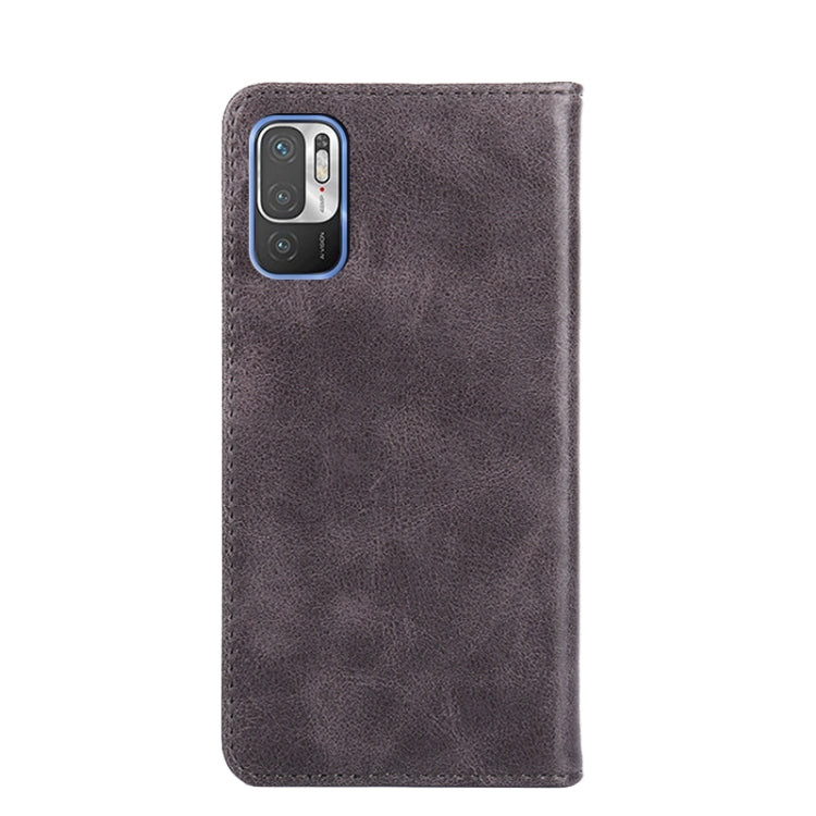 For Xiaomi Redmi Note 10 5G Non-Magnetic Retro Texture Leather Phone Case