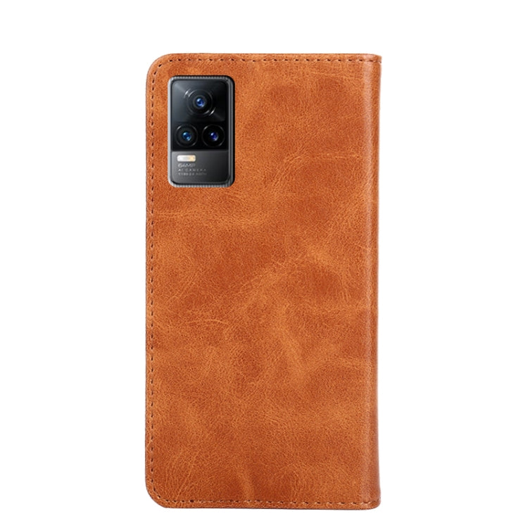 For vivo V21e 4G / Y73 2021 Non-Magnetic Retro Texture Leather Phone Case