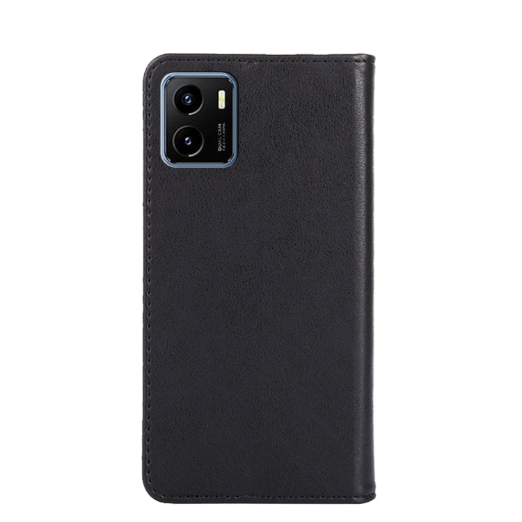 For vivo Y15s Global Non-Magnetic Retro Texture Leather Phone Case