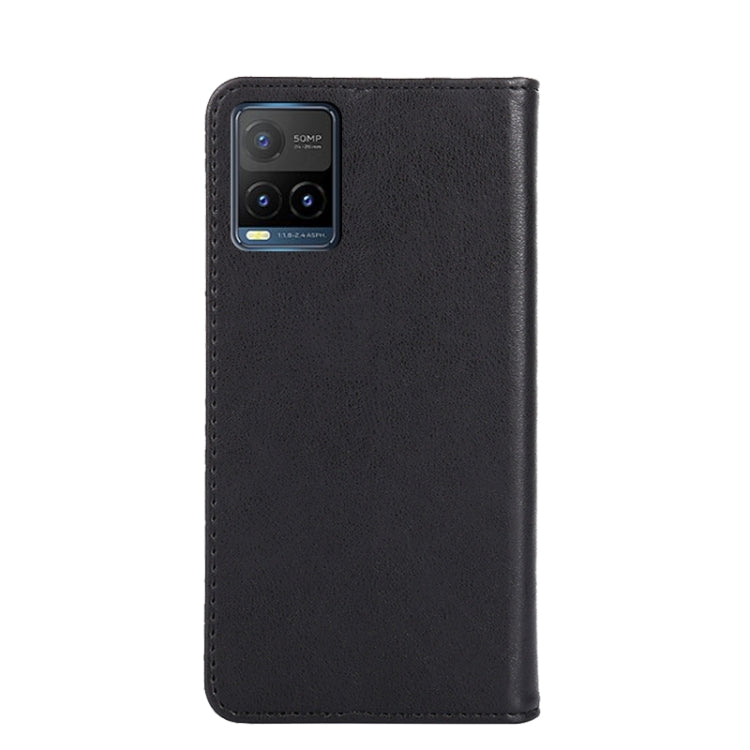 For vivo Y21 / Y21s / Y33s Non-Magnetic Retro Texture Leather Phone Case