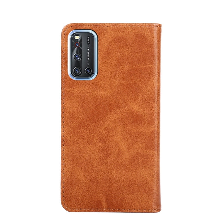 For vivo V19 Global Non-Magnetic Retro Texture Leather Phone Case