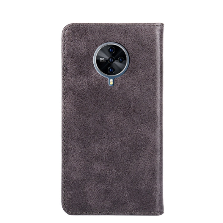 For vivo S6 5G Non-Magnetic Retro Texture Leather Phone Case